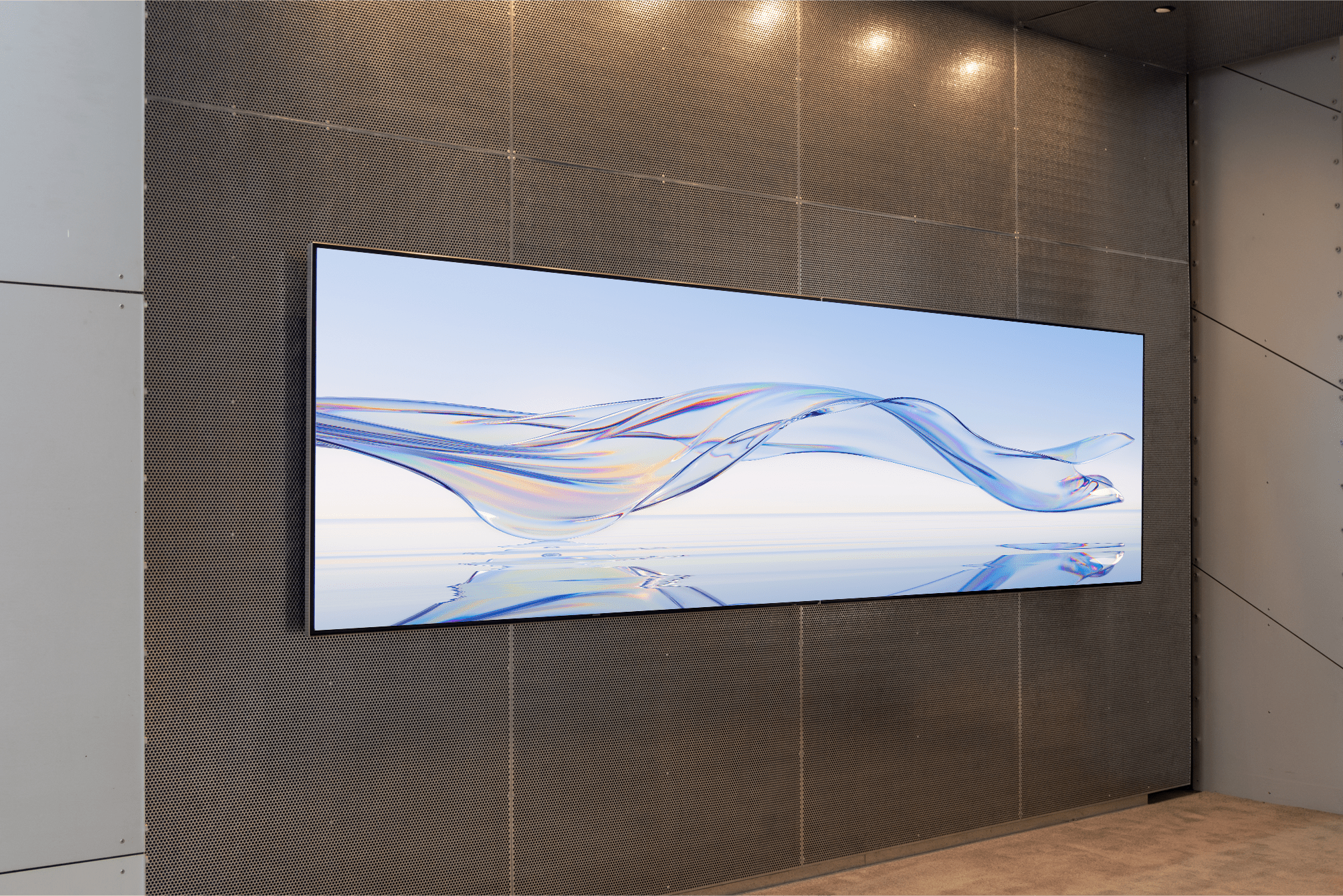 Flat Screen Tv Mounted On Wall